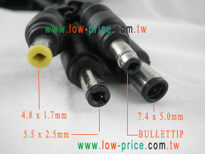  Difference between HP / Compaq laptop adapter tip 