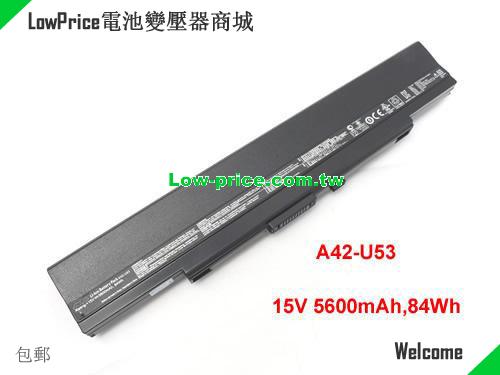 ASUS A42-U53 Battery 5600mAh, 84.00Wh  15V Black Li-ion