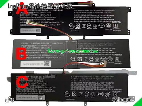 AVITA CN6613-2S3P Battery 4830mAh, 36.71Wh  7.6V Black Li-Polymer