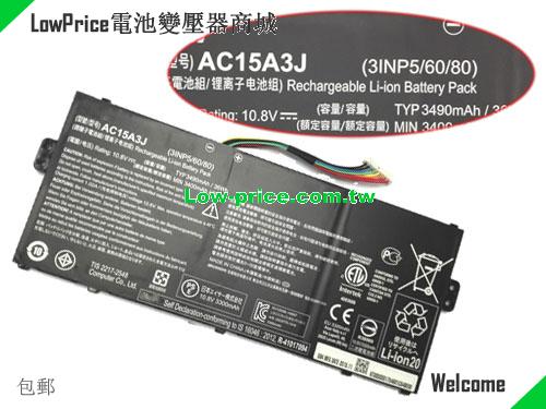 ACER KT.00303.017 Battery 3315mAh, 38.00Wh  11.55V Black Li-ion