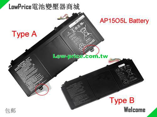 ACER AP1505L Battery 4670mAh, 53.90Wh  11.55V Black Li-ion