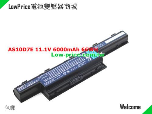 ACER AS10D3E Battery 6000mAh 11.1V Black Li-ion