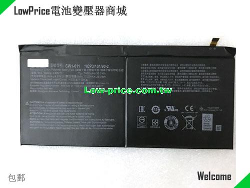 ACER 1ICP310190-2 Battery 7900mAh, 30.00Wh  3.8V Black Li-Polymer