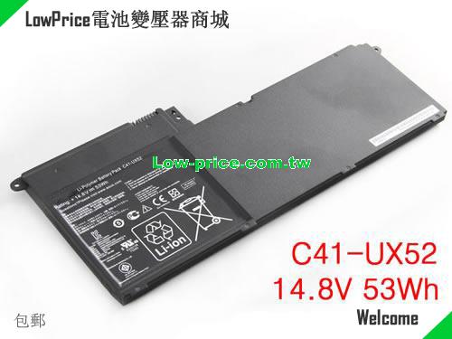 ASUS C41-UX52 Battery 53.00Wh 14.8V Black Li-Polymer