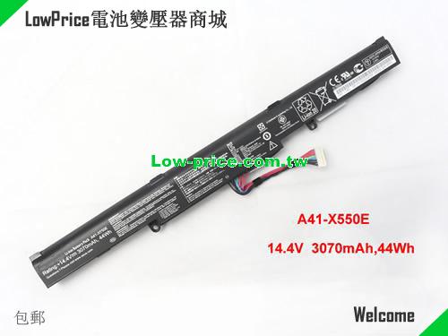 副廠/原廠 A41-x550e X550e 14.4v 44wh 電池 适合 Asus A450 A450jf K550e X450 X450j Series Notebook