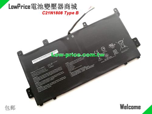 ASUS C21N1808 Battery 4940mAh, 39.00Wh  7.7V Black Li-Polymer