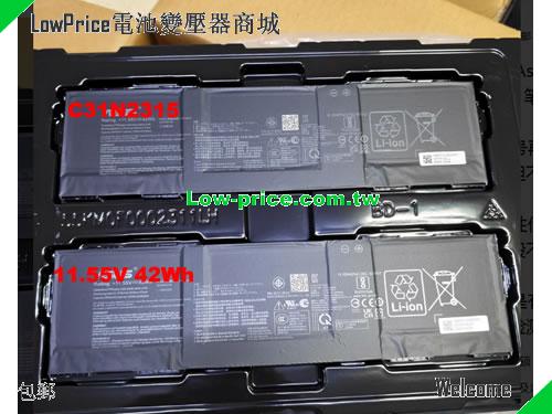 ASUS C31N2315 Battery 3640mAh, 42.00Wh 11.55V Black Li-Polymer