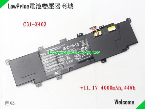 ASUS C31-X402 Battery 4000mAh, 44.00Wh  11.1V Black Li-Polymer