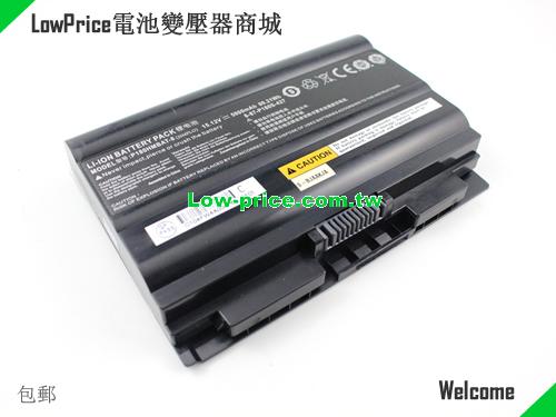 CLEVO P180HMBAT-8 Battery 5900mAh, 89.21Wh  15.12V Black Li-ion