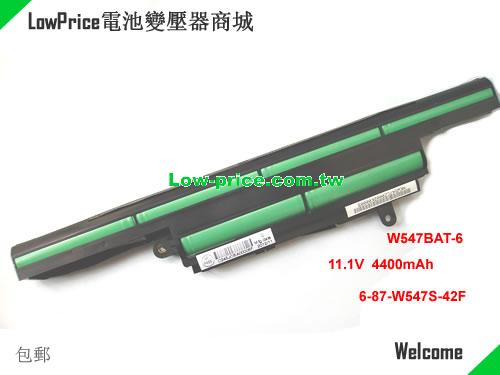 CLEVO W547BAT-4 Battery 4400mAh 11.1V Black Li-ion