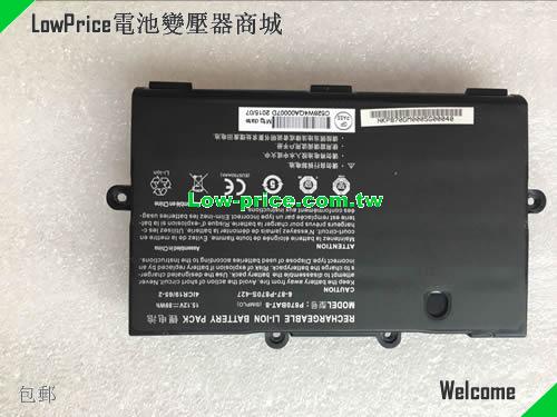 CLEVO 6-87-P870S-4271 Battery 6000mAh, 89.00Wh  15.12V Black Li-ion