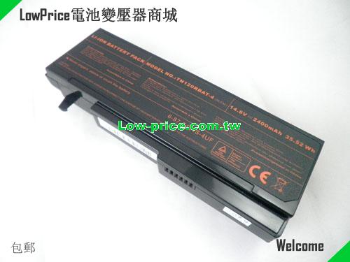CLEVO TN120 Series Battery 2400mAh 14.8V Black Li-ion
