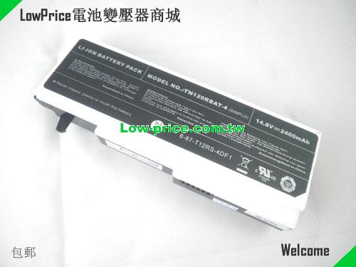 CLEVO TN120 Series Battery 2400mAh 14.8V Black and White Li-ion