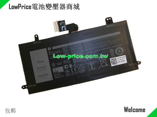 Dell J0PGR Battery 5250mAh, 42.00Wh  7.6V Black Li-Polymer