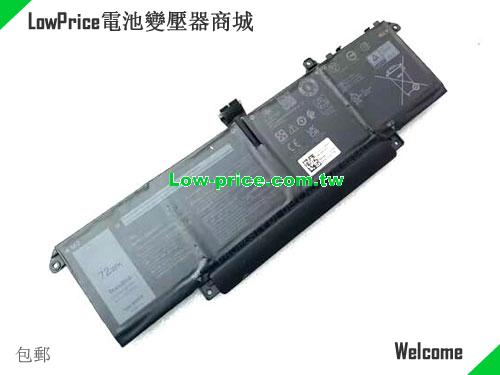 Dell CDTT2 Battery 4442mAh, 72.00Wh  15.4V Black Li-Polymer