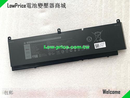 副廠/原廠 原廠 Pkwvm 電池 适合 Dell Pwkvm 95wh 11.4v Rechargeable Li-polymer 