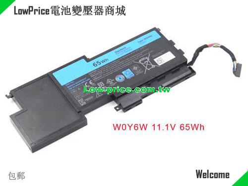 Dell W0Y6W Battery 65.00Wh 11.1V Black Li-Polymer