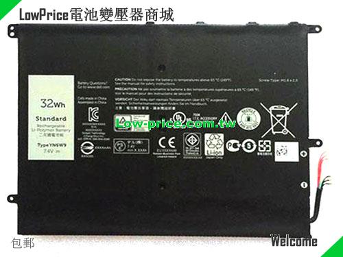 Dell YN6W9 Battery 4329mAh, 32.00Wh  7.4V Black Li-ion