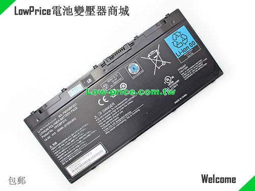 FUJITSU FPCBP374 Battery 3150mAh, 45.00Wh  14.4V Black Li-ion