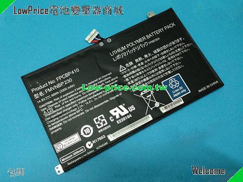 FUJITSU FMVNBP230 Battery 3300mAh, 48.00Wh  14.8V Black Li-ion