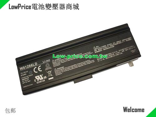 GATEWAY HI-GRADE W812UI1Series Battery 6600mAh 11.1V Black Li-ion