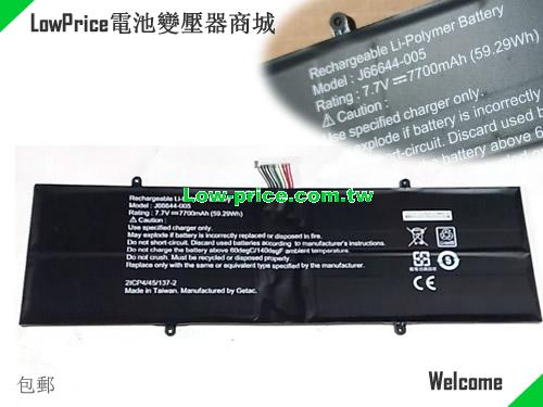 副廠/原廠 原廠 Getac J66644-005 筆電電池 7.7v 7700mah 59.29wh