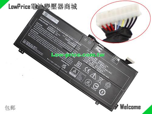 SYSTEM76 L240BAT-4-73 Battery 4675mAh, 73.00Wh  15.4V Black Li-Polymer
