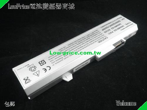 HASEE 3800 8162 SCUD Battery 4400mAh 11.1V Silver Li-ion