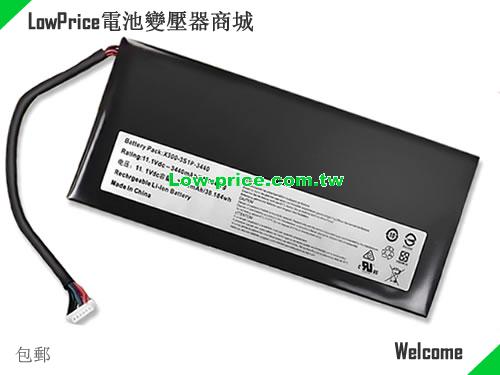 HASEE SSBS39 Battery 3440mAh, 38.18Wh  11.1V Black Li-Polymer