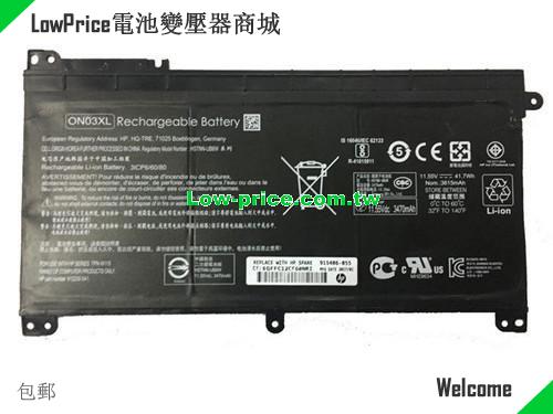HP BI03XL Battery 3470mAh, 42.00Wh  11.55V Black Li-ion