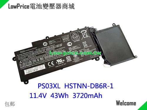 HP HSTNN-DB60 Battery 3720mAh, 43.00Wh  11.4V Black Li-ion