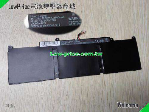 HP SQU 1208 Battery 2600mAh, 28.00Wh  11.1V Black Li-Polymer