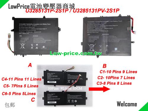 副廠/原廠 Multiple Styles Customization 7.6v U3285131pv-2s1p U3285131p-2s1p 電池 Jumper