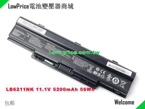 LG LB6211NK Battery 5200mAh, 56.00Wh  10.8V Black Li-ion