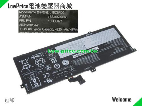 LENOVO L18C6PD2 Battery 4220mAh, 48.00Wh  11.4V Black Li-Polymer