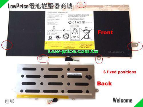 LENOVO L11M4P13 Battery 2840mAh, 42.00Wh  14.8V Black Li-Polymer