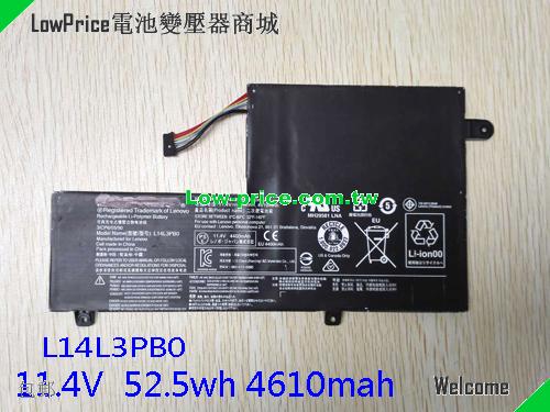 LENOVO L14L3PBO Battery 4610mAh, 52.50Wh  11.4V Black Lithium-ion