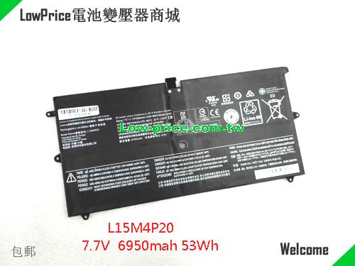 LENOVO Yoga 900S-12ISK 80ML001YGE Battery 7000mAh, 53.50Wh  7.66V Black Li-Polymer