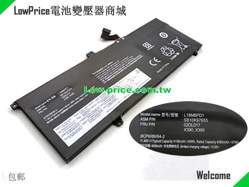 LENOVO L18M6PD1 Battery 4190mAh, 48.00Wh  11.46V Black Li-Polymer