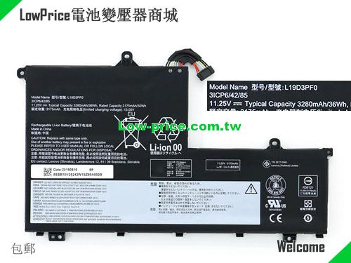 副廠/原廠 原廠 Lenovo L19d3pf0 電池 Sb10v25243 Li-polymer Rechargeable 36wh 11.25v  