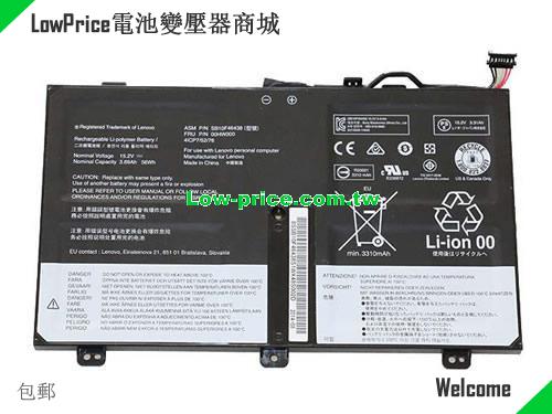 LENOVO SB10F46439 Battery 3690mAh, 56.00Wh  15.2V Black Li-ion