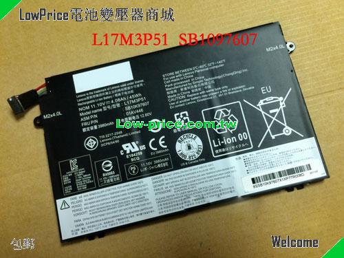 LENOVO 01AV446 Battery 4080mAh, 45.00Wh  11.1V Black Li-Polymer