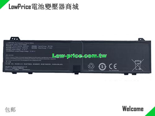 RTDPART GXIDL-14-20-4S5050 Battery 5200mAh, 80.10Wh  15.4V Black Li-Polymer