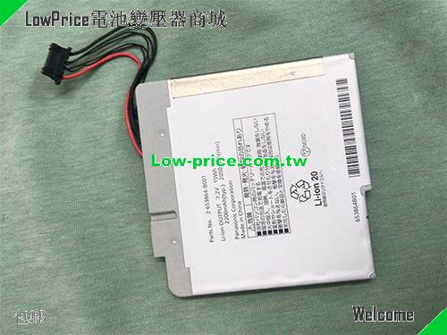 PANASONIC 2-653864-B001 Battery 2200mAh, 15.00Wh  7.2V Gray Li-Polymer