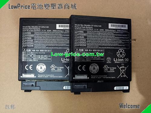 PANASONIC CF-VZSU14 Battery 3900mAh, 42.00Wh  11.1V Black Li-Polymer