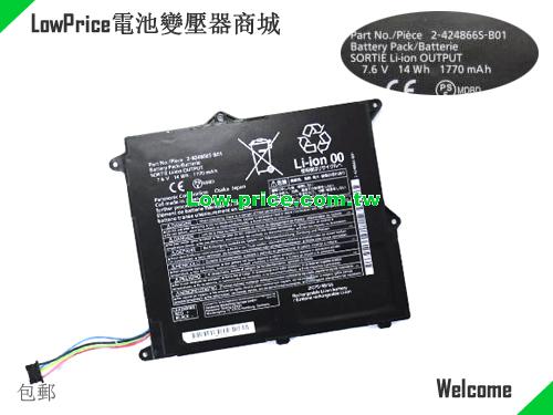 PANASONIC CF-XZ6PFKQR Battery 1770mAh, 14.00Wh  7.6V Black Li-Polymer
