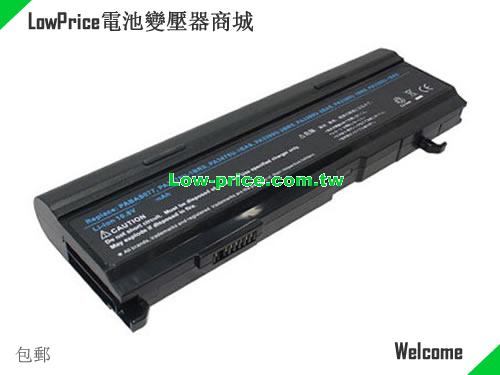 TOSHIBA PABAS077 Battery 6600mAh 10.8V Black Li-ion