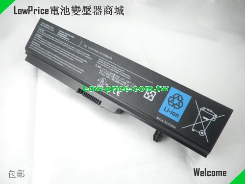 TOSHIBA PABAS215 Battery 6600mAh 10.8V Black Li-ion