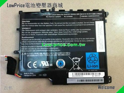 TOSHIBA 3ICP74496 Battery 2700mAh, 32.00Wh  11.1V Black Li-Polymer