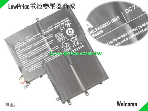 TOSHIBA Satellite U840W-S400 Battery 7030mAh, 54.00Wh  7.4V Black Li-ion